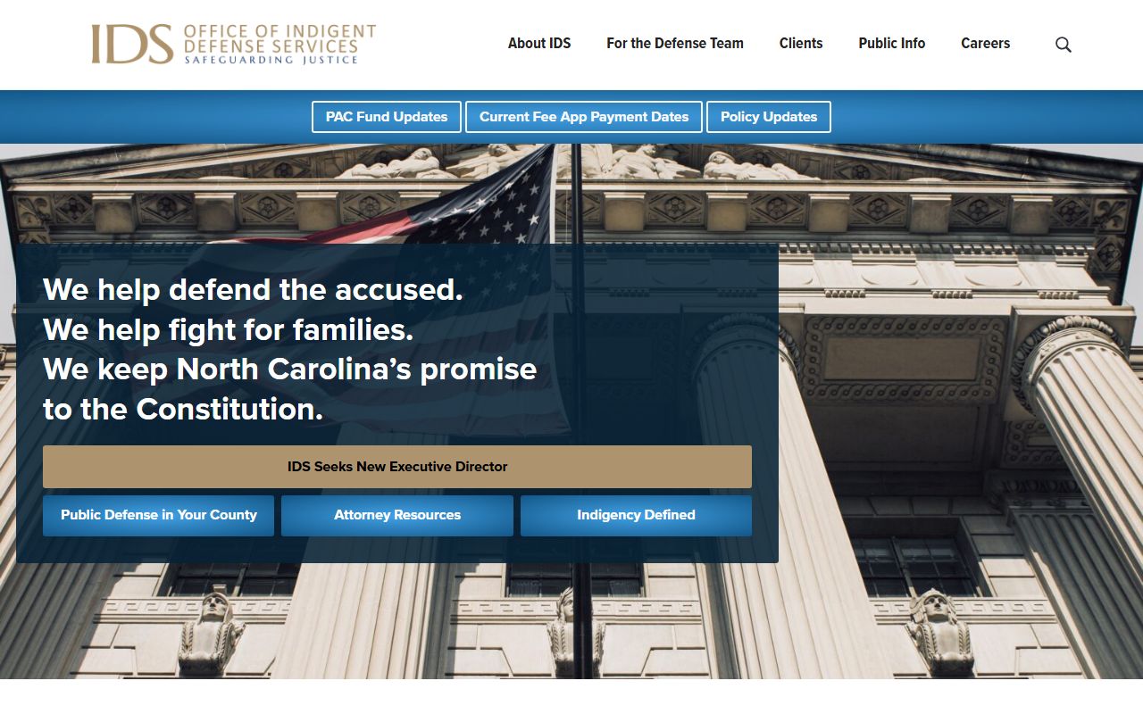 Davie County criminal court records NC Indigent Defense Services