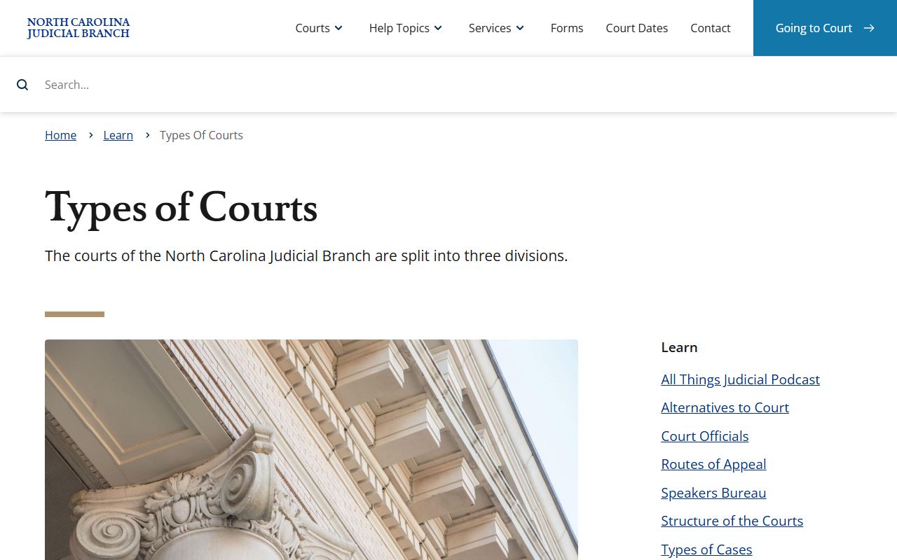 Davie County Superior Court records North Carolina court types