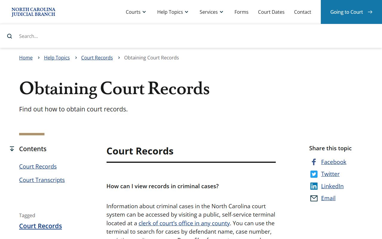 Davie County court records obtaining court records guidance